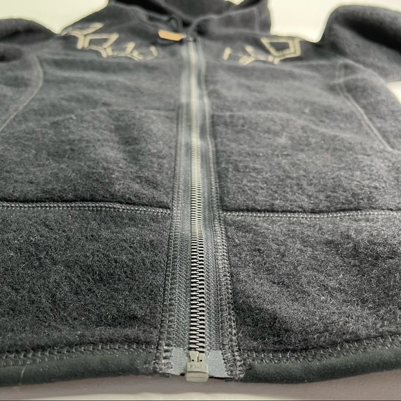 66 North Black Kaldi Arctic Wool-Blend Hooded Icelandic Zip-up Hoodie Sweater - Picture 9 of 16